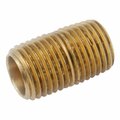 Anderson Metals 38300-0655 .38 x 5.5 in. Red Brass Pipe Fitting Nipple, 5PK 609222